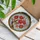 Red Blossoms Gnarled Branch Purple Buds Leaves Ornate Frame Home Decor Gift Stained Glass Suncatcher - 3