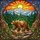 Brown Bear Rocky Ledge Green Fern Forest Distant Mountain Sun - Wildlife Home Decor Gift Stained Glass Suncatcher - 5