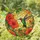 Ruby-throated Hummingbird Hibiscus Foliage Vines - Home Decor Gift for Wildlife Lover Stained Glass Suncatcher - 1