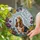 Basset Hound Dog Peony Floral Home Decor Gift for Dog Lover Stained Glass Suncatcher - 2