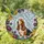 Basset Hound Dog Peony Floral Home Decor Gift for Dog Lover Stained Glass Suncatcher - 1