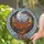 Day Night Crescent Moon Spread Winged Phoenix Leafy Vines - Celestial Home Decor Stained Glass Suncatcher - 2