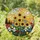 Sunflowers Tulips Irises Blossoms Pine Trees Sun Disc Garden - Home Decor Gift Stained Glass Suncatcher - 1
