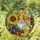 Gnome Honeycomb Bumblebee Sunflower Gourds Honey Jar - Nature Lover Year-Round Home Decor Gift Stained Glass Suncatcher - 1