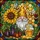 Gnome Honeycomb Bumblebee Sunflower Gourds Honey Jar - Nature Lover Year-Round Home Decor Gift Stained Glass Suncatcher - 5