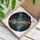 Heart Teardrop Crystal Prisms Golden Crescent Moon Cosmic Nebulae - Celestial Home Decor Gift Stained Glass Suncatcher - 3