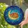 Ginger Tabby Cat Crescent Moon Stained Glass Stars - Home Decor Gift for Cat Lover Stained Glass Suncatcher - 2