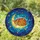Ginger Tabby Cat Crescent Moon Stained Glass Stars - Home Decor Gift for Cat Lover Stained Glass Suncatcher - 1
