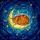 Ginger Tabby Cat Crescent Moon Stained Glass Stars - Home Decor Gift for Cat Lover Stained Glass Suncatcher - 5
