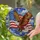 Bald Eagle American Flag Waving Stars Stripes Patriotic Cloud Sky Independence Day Gift Stained Glass Suncatcher - 2