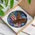 Bald Eagle American Flag Waving Stars Stripes Patriotic Cloud Sky Independence Day Gift Stained Glass Suncatcher - 3