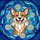 Glowing Translucent Tiffany Glass Corgi Dog Daisy Flowers - Corgi Lover Gift Stained Glass Suncatcher - 5