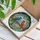 Three Colorful Birds Rustic Wooden Fence Blooming Flowers - Bird Lover Decor Gift Stained Glass Suncatcher - 3
