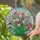 Tulips Daffodils Green Leaves Textured Mosaic Sky - Home Decor Gift Stained Glass Suncatcher - 2