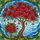 Blooming Tree Hibiscus Floral Bouquet Mosaic Sky - Home Decor Gift Stained Glass Suncatcher - 5