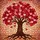 Gnarled Tree Roots Hearts Mosaic - Home Decor Gift for Nature Lover Stained Glass Suncatcher - 5