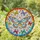 Jeweled Butterflies Floral Rainbow Iridescent Mosaic - Home Decor Gift for Butterfly Lovers Stained Glass Suncatcher - 1