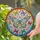 Jeweled Butterflies Floral Rainbow Iridescent Mosaic - Home Decor Gift for Butterfly Lovers Stained Glass Suncatcher - 2