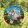 Majestic White Horse Red Jewel Bridle Roses Hills Sky - Home Decor Gift Stained Glass Suncatcher - 1