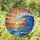 Hokusai Great Wave Fishing Boats Sunset Ocean Scene - Home Decor Gift Stained Glass Suncatcher - 1