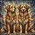 Shaggy Leonberger Dogs - Glowing Organic Home Decor Gift for Dog Owners Stained Glass Suncatcher - 5
