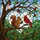 Heart Squirrel Cardinal Bird Tree Branch Red Berries Outdoor Nature Lover Home Decor Gift Stained Glass Suncatcher - 5