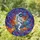 American Flag Patch Astronaut Rocket Galaxy - Home Decor Gift for Space Lover Stained Glass Suncatcher - 1