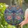Dragonfly Stained Glass Flowers Leaves Mosaic Home Decor Gift Stained Glass Suncatcher - 2