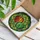 Stained Glass Apples Green Leaves Geometric Organic Mosaic Lead Lines - Home Decor Gift Stained Glass Suncatcher - 3