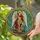 Archangel Michael Spear Angelic Wings Crushing Demon - Religious Home Decor Gift Stained Glass Suncatcher - 2