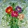 Four Blooming Peony Flower Bouquet Lush Green Foliage - Home Decor Gift Stained Glass Suncatcher - 5