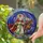 Saint Nicholas Horse Robed Figures Celestial Mosaic Star Christmas Holiday Gift Stained Glass Suncatcher - 2