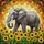 African Elephant Sunflowers - Wildlife Lover Home Decor Gift for Elephant Lover Stained Glass Suncatcher - 5