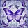 Butterflies Floral Vines Fractured Glass - Home Decor Gift for Butterfly Lover Stained Glass Suncatcher - 5