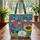 Dachshund Sunflower Folk Art Patchwork Floral Wreath Everyday Carry Gift for Dog Lovers Quilted Tote Bag - 3