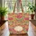 Botanical Peony Hydrangea Mushroom Paisley Floral Wreath - Everyday Carry Gift Quilted Tote Bag - 3