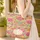 Botanical Peony Hydrangea Mushroom Paisley Floral Wreath - Everyday Carry Gift Quilted Tote Bag - 4