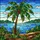 Stained Glass Palm Tree Lush Foliage Tropical Ocean Mosaic - Home Decor Gift Stained Glass Suncatcher - 5