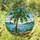 Stained Glass Palm Tree Lush Foliage Tropical Ocean Mosaic - Home Decor Gift Stained Glass Suncatcher - 1