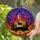Stag Pine Trees Crescent Moon Celestial Sunset Maple Leaf - Wildlife Lover Home Decor Gift Stained Glass Suncatcher - 2