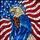 Bald Eagle American Flag Edge-to-Edge Mosaic - Independence Day Home Decor Gift for Veterans Stained Glass Suncatcher - 5