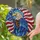 Bald Eagle American Flag Edge-to-Edge Mosaic - Independence Day Home Decor Gift for Veterans Stained Glass Suncatcher - 2