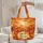 Autumn Maple Oak Leaf Wreath Forest - Everyday Carry Gift Quilted Tote Bag - 5