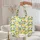 Lemon Botanical Bouquet Floral Wreath Personalized - Everyday Carry Lifestyle Gift for Her Quilted Tote Bag - 5