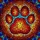 Tiffany Stained Glass Heart Paw Print - Home Decor Gift for Pet Lover Stained Glass Suncatcher - 5