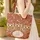 Three Stylized Owls Autumn Leaves Personalized Floral Wreath - Everyday Carry Gift Quilted Tote Bag - 4