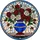 Stained Glass Tiffany Vase Lush Red White Roses Pearl Frame Mosaic Sky - Home Decor Gift Stained Glass Suncatcher - 5