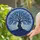 Majestic Gnarled Tree of Life Stained Glass Mosaic Blue Sky Home Decor Gift Stained Glass Suncatcher - 2