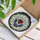 Black Cross Red Heart Cupped Hands Circular Border Geometric Mosaic - Home Decor Gift Stained Glass Suncatcher - 3