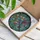 Hummingbird Bell Flowers Botanical Mosaic - Home Decor Gift for Wildlife Lover Stained Glass Suncatcher - 3